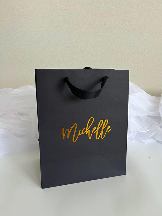 Gifted Bag, Custom Gift Bags,Luxury Bag Gifte, Monogram Wedding Gift Bag, Bridesmaide Gift Bag,  Bridesmaid Mini Gift Bag