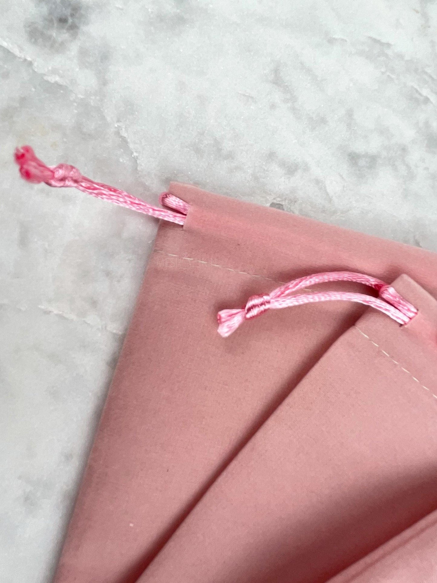 50 Custom Logo Pink Velvet Jewelry Bags: Personalized Drawstring Pouch