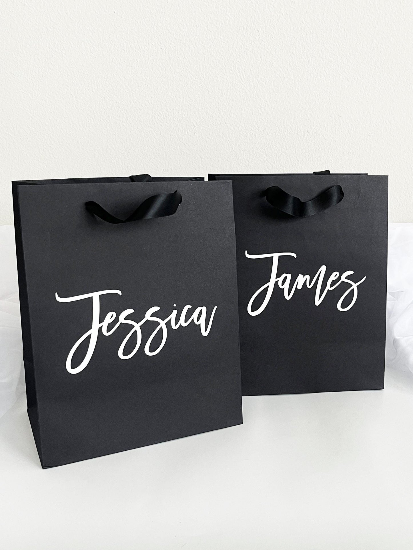 Custom Gift Paper Shopping Bags - Custome Gift Bags  -Wedding Gift Bag - Custom Bridal Party Gift bag -Wedding Bags 8x5x10