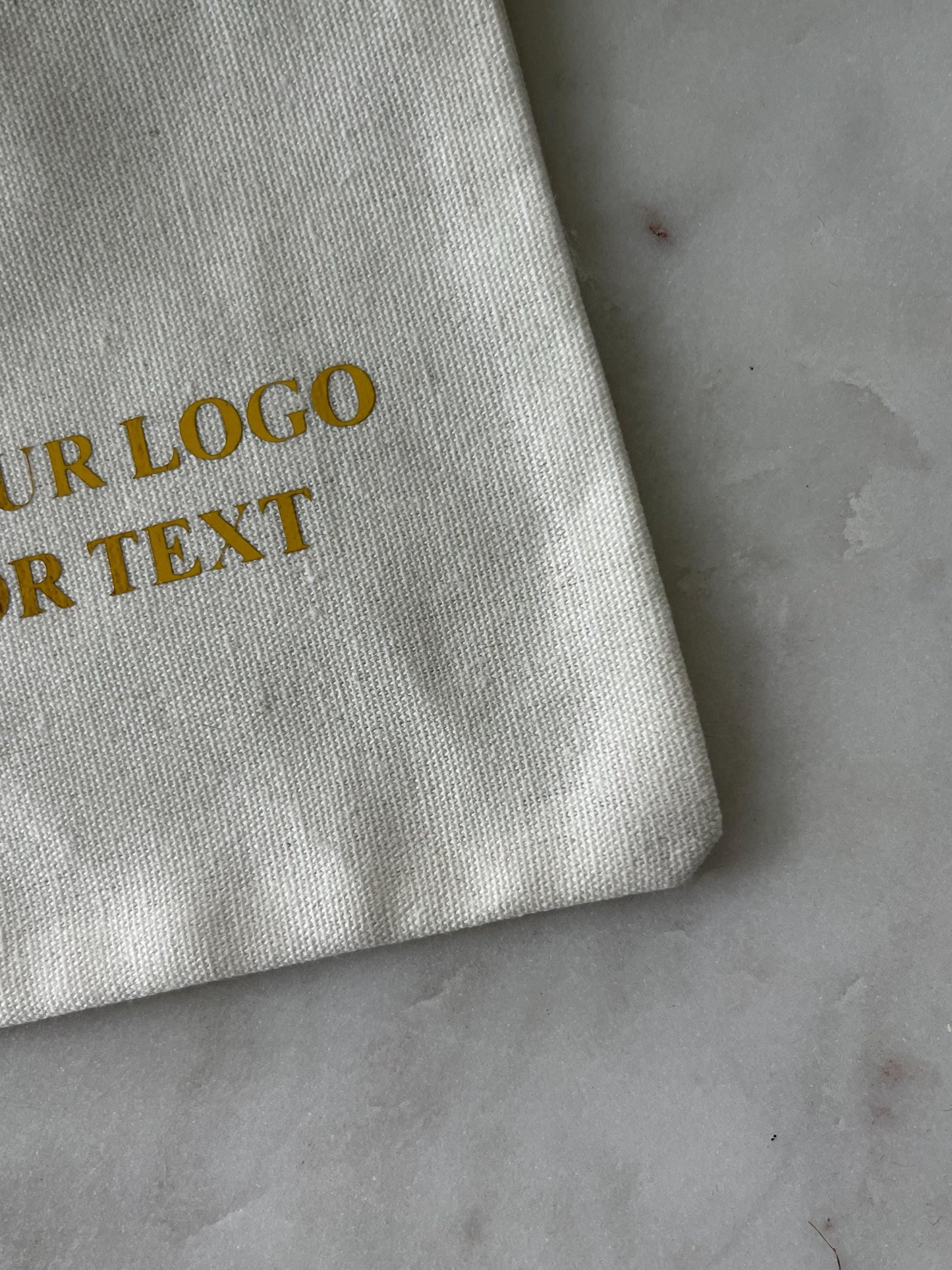 50 Pcs Custom Logo Cotton Drawstring Bags: Eco-Friendly Favor Pouches