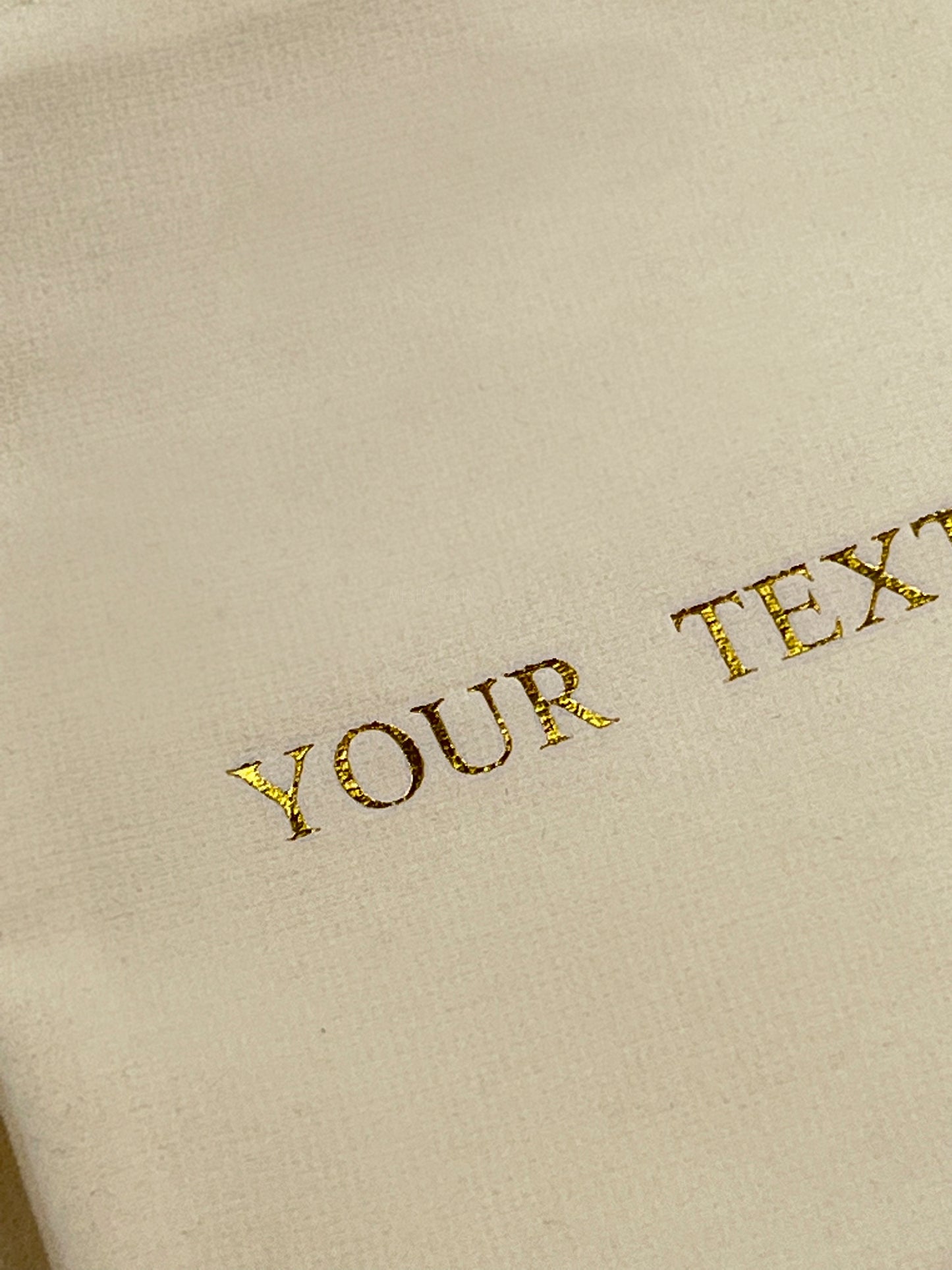 50 pcs 4x5 in Beige Velvet Custom Text Jewelry Bags: Personalized Drawstring Pouch
