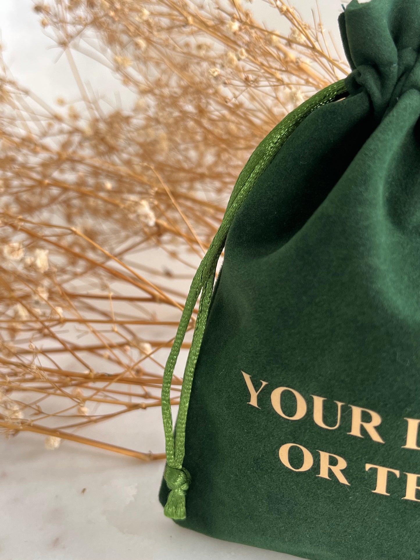 5x6 in 50 pcs Green Velvet Pouches, Velvet Pouches , Wedding Favor, Jewelry Gift Bags, Custom Text Mini Bags, Custom Logo Drawstring Bag