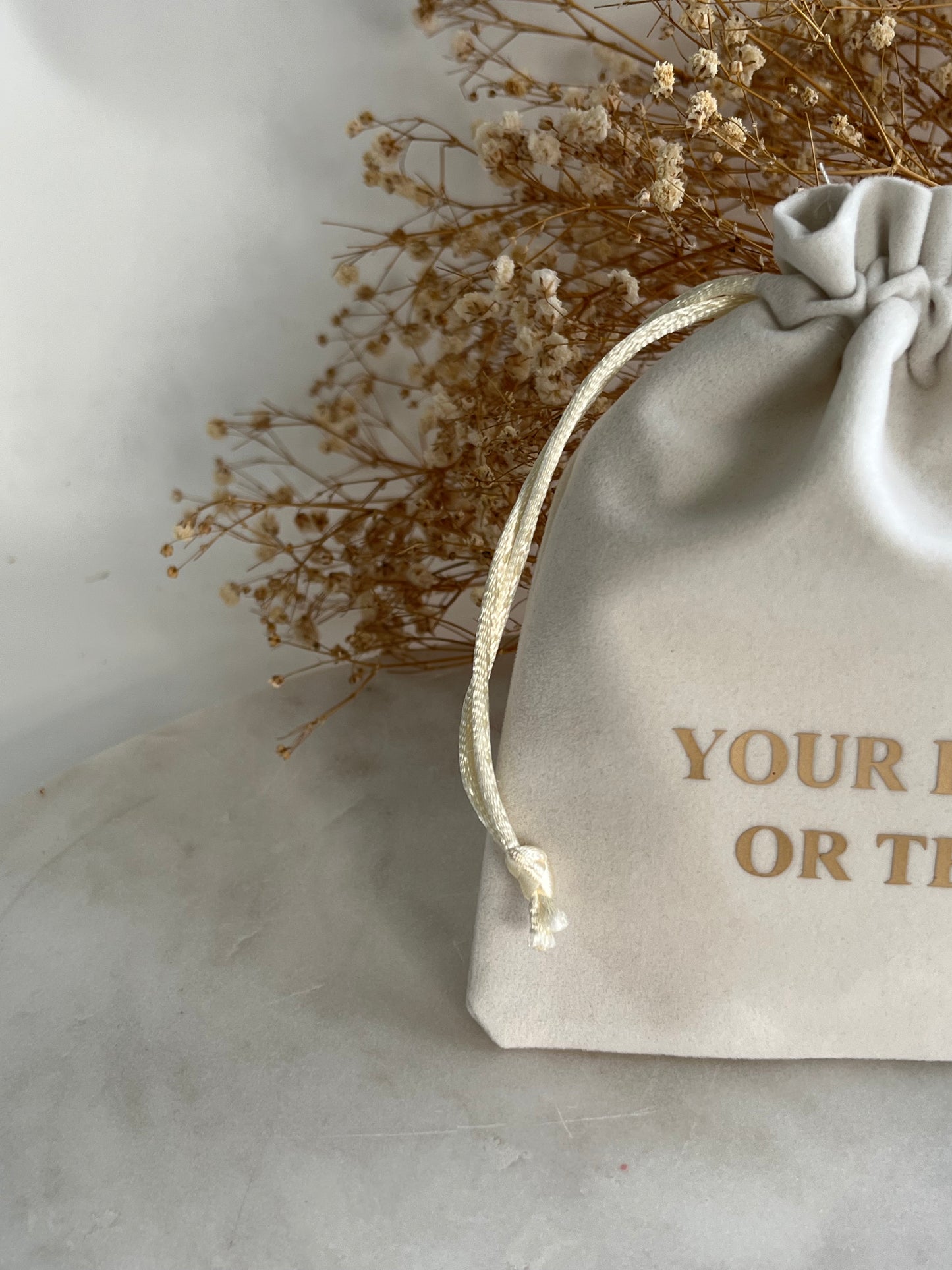 5x6 in 50 pcs Beige Velvet Pouches, Velvet Pouches , Wedding Favor, Jewelry Gift Bags, Custom Text Mini Bags, Custom Logo Drawstring Bag