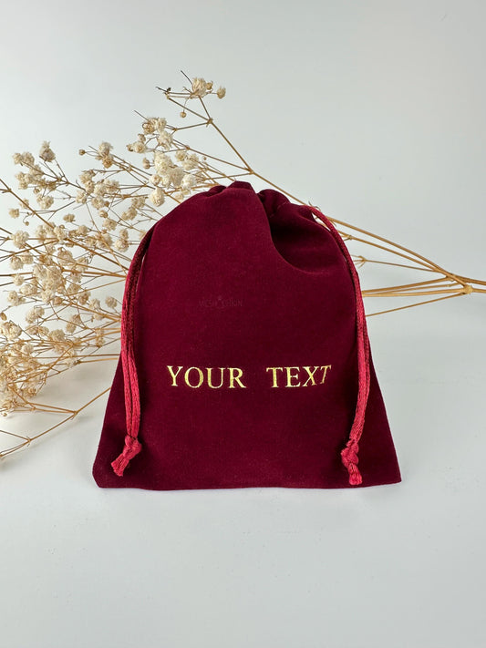 50 pcs 4x5 in Business Logo Bags Custom Logo Bags Custom Business Gift Pouch with Logo Custom Pouch, Jewelry Pouch, Small Drawstring Bag Velvet Pouches