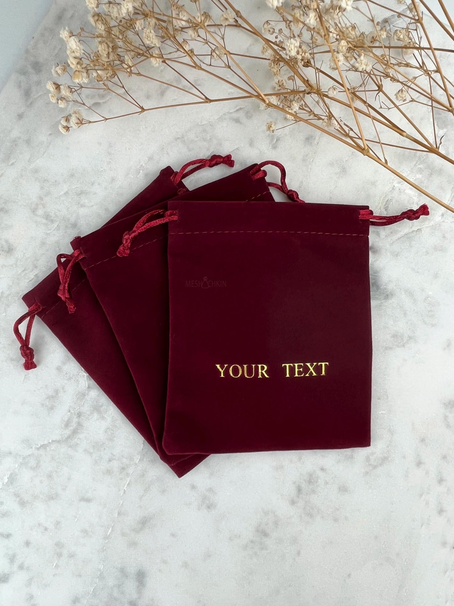 50 pcs 4x5 in Business Logo Bags Custom Logo Bags Custom Business Gift Pouch with Logo Custom Pouch, Jewelry Pouch, Small Drawstring Bag Velvet Pouches
