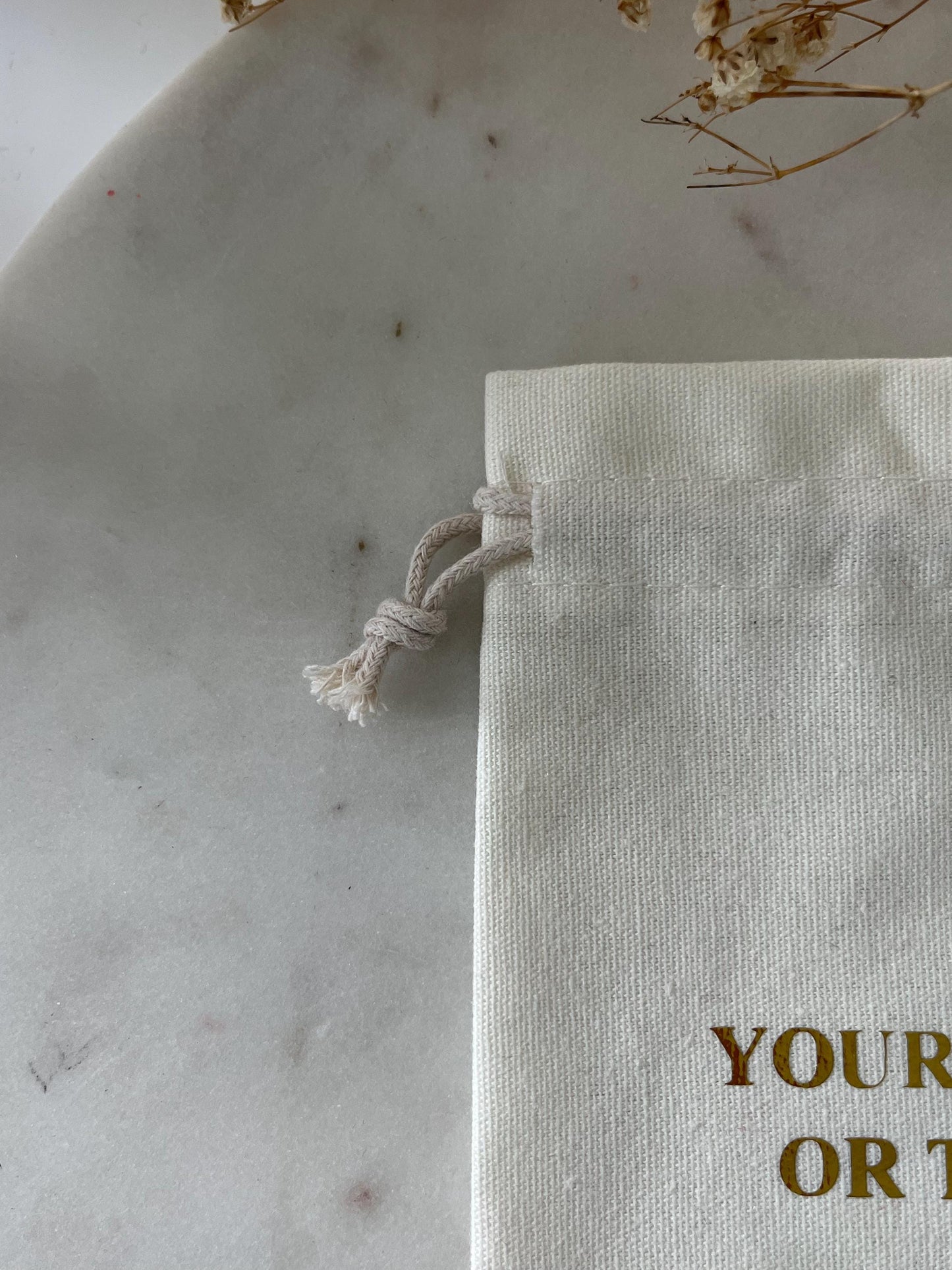 50 Pcs Custom Logo Cotton Drawstring Bags: Eco-Friendly Favor Pouches