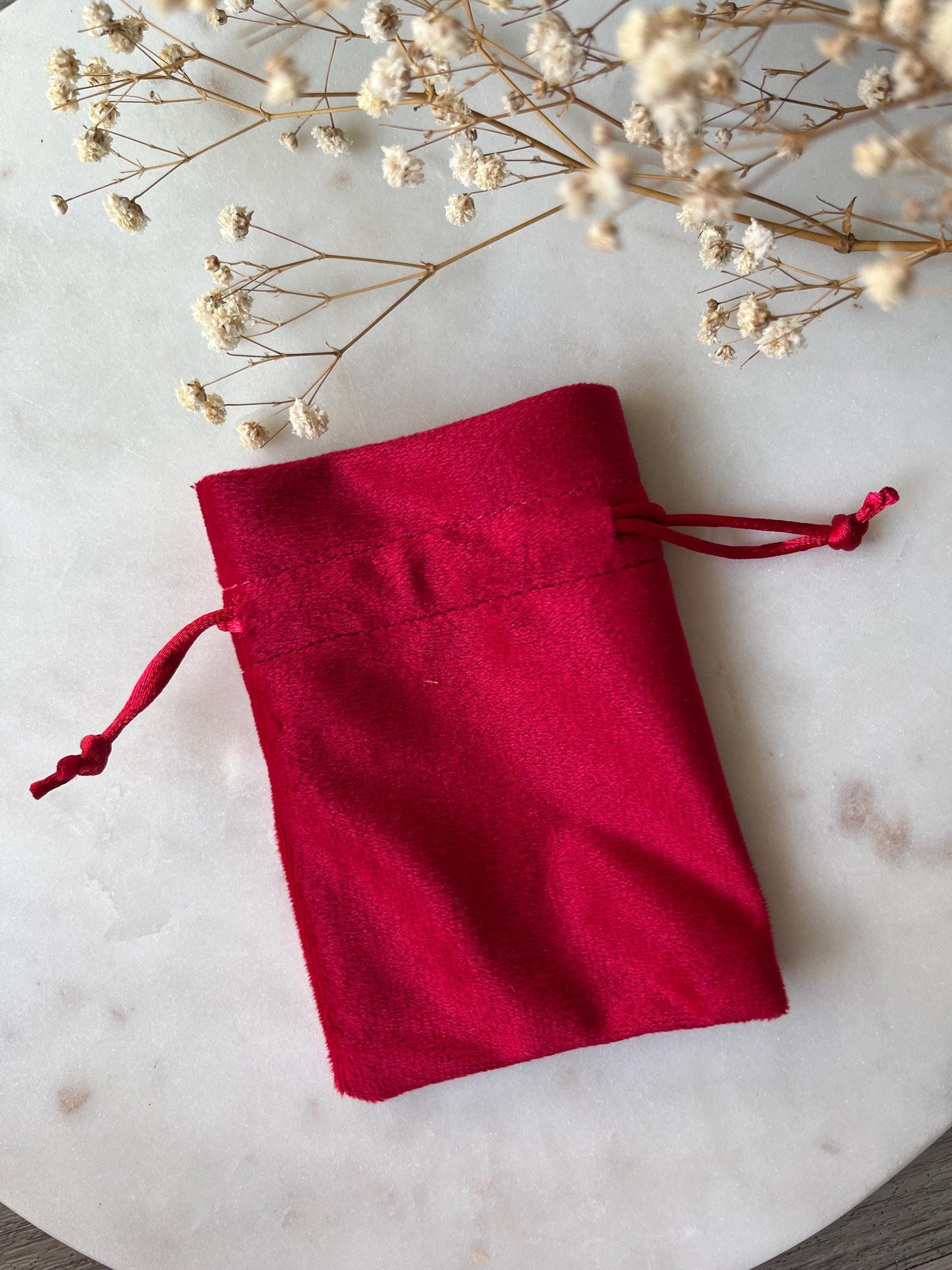 50 pcs Custom Velvet Drawstring Gift Pouches: Bridesmaid Jewelry Bags, 4x5 in